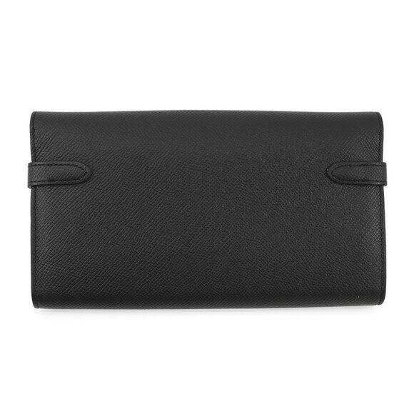 HERMES Kelly wallet Epsom Black - Picture 2 of 13